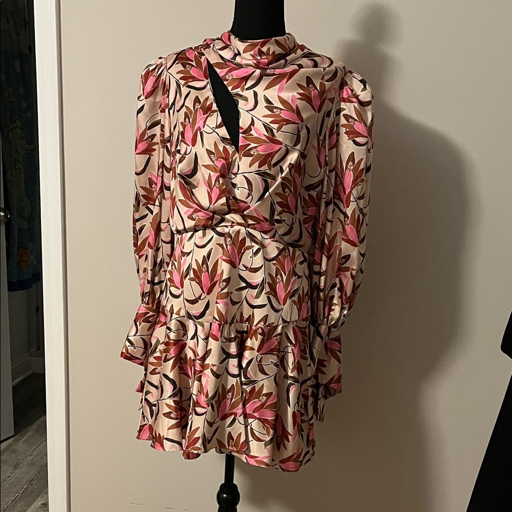 Acler Coleman Mini Dress Multicolor Floral Dress
